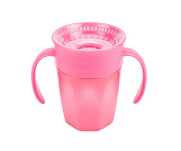 Vaso Cheers 360° Con Asas Rosa Dr. Browns