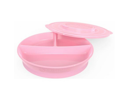 Plato Dividido Rosado Twistshake