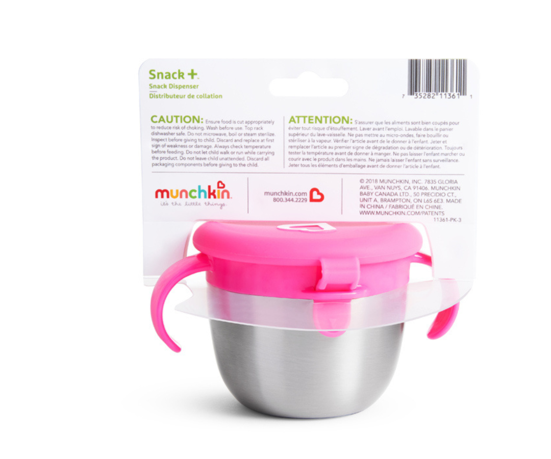 CONTENEDOR DE SNACKS ACERO INOXIDABLE MUNCHKIN