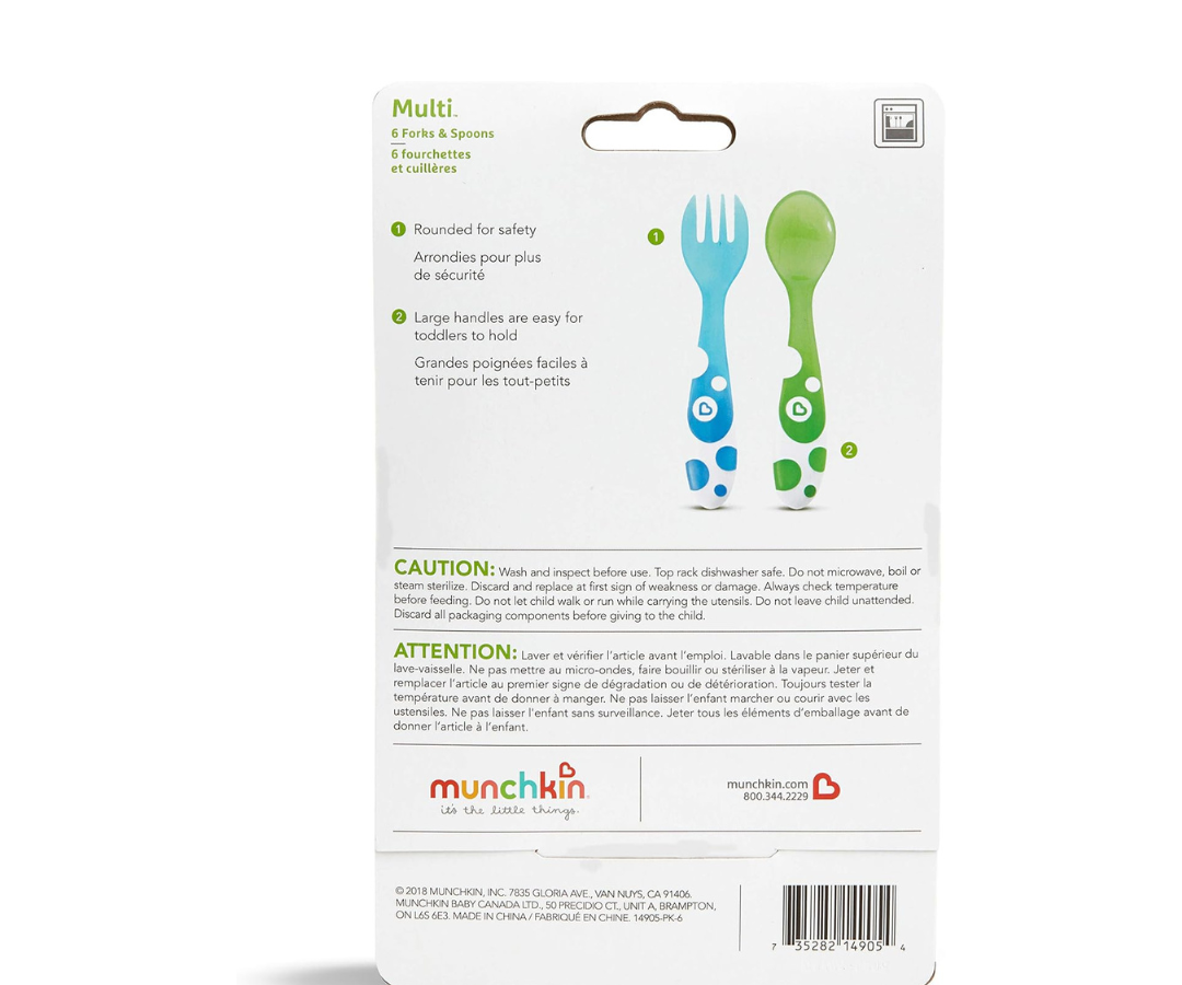 Set X6 Cucharas Y Tenedores Munchkin