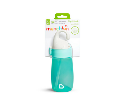 Vaso 12 Oz Flip N Lock  Con Sorbete   Munchkin