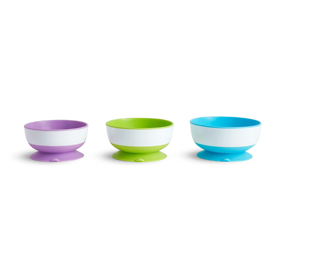 Set 3 platos Hondos Con Ventosa  Munchkin