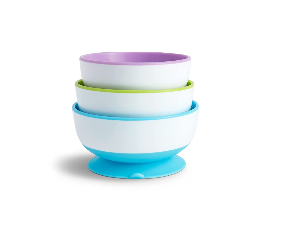 Set 3 platos Hondos Con Ventosa  Munchkin