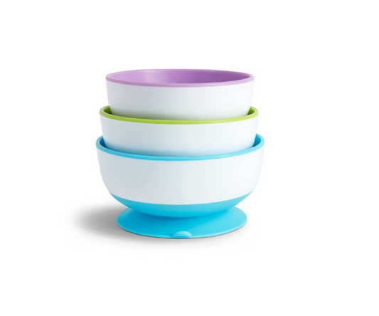 Set 3 platos Hondos Con Ventosa  Munchkin