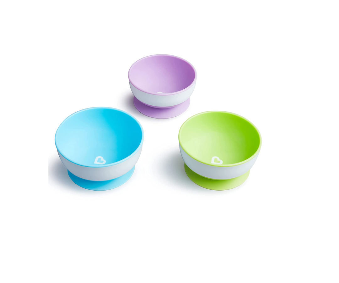 Set 3 platos Hondos Con Ventosa  Munchkin