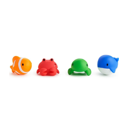 Set 4 Juguetes Marino P/Baño 9M+