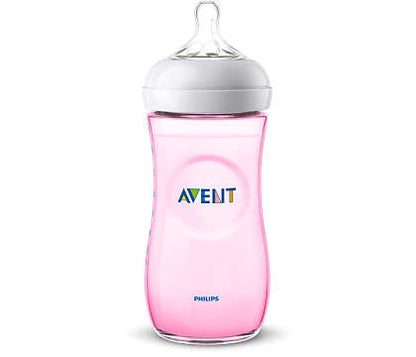 BIBERON NATURAL 330ML ROSADO  AVENT