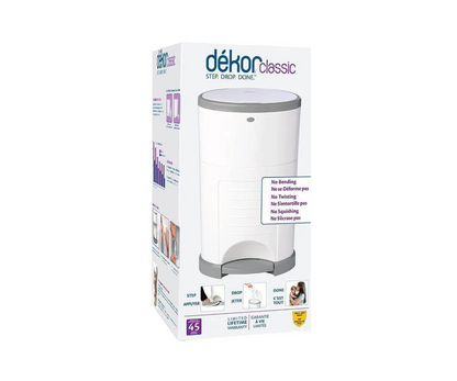 Basurero Clasicc  Blanco Dekor