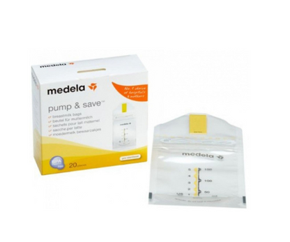 Bolsas Alm. Leche Mat X 20  Con Adhesivo Medela