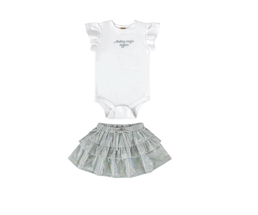 Conjunto Body + Falda  Up Baby