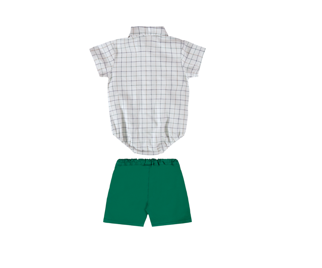 Conjunto Body Camisa + Shorts