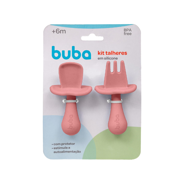Set de Cubiertos de Iniciación | Rosado - Buba