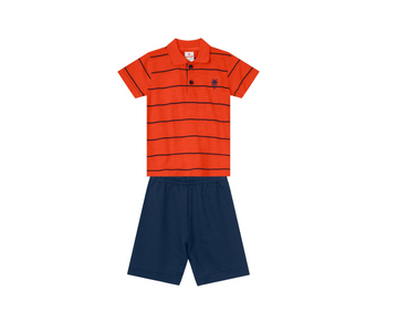 Conjunto Camisa Polo Y Bermuda Niño  Brandili