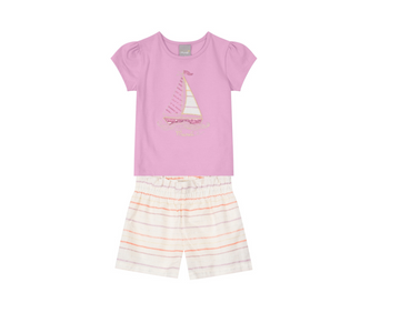 Conjunto Blusa Y  Shorts Niña Brandili