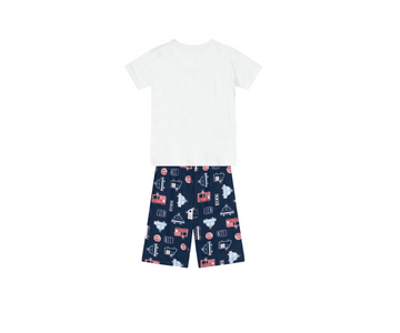 Pijama Camiseta Y Bermuda Niño Brandili