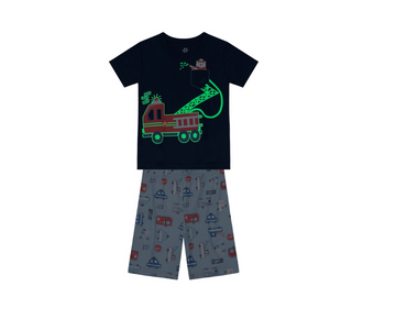 Pijama Camiseta Y Bermuda Niño Brandili