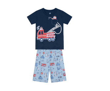 Pijama Camiseta Y Bermuda Niño Brandili