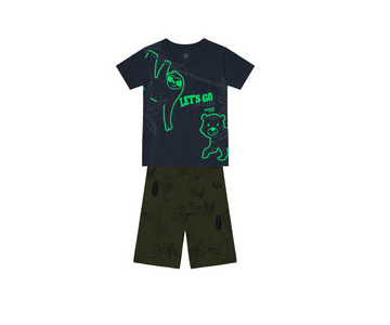 Pijama Camiseta Y Bermuda Niño Brandili