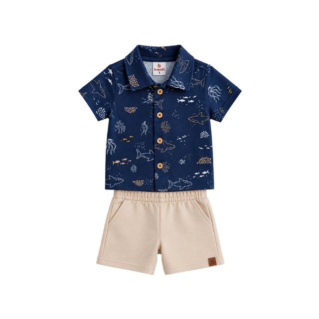 Conjunto Para Niño (Camisa y Bermuda) - Brandili