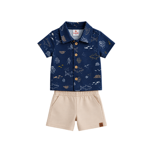 Conjunto Para Niño (Camisa y Bermuda) - Brandili