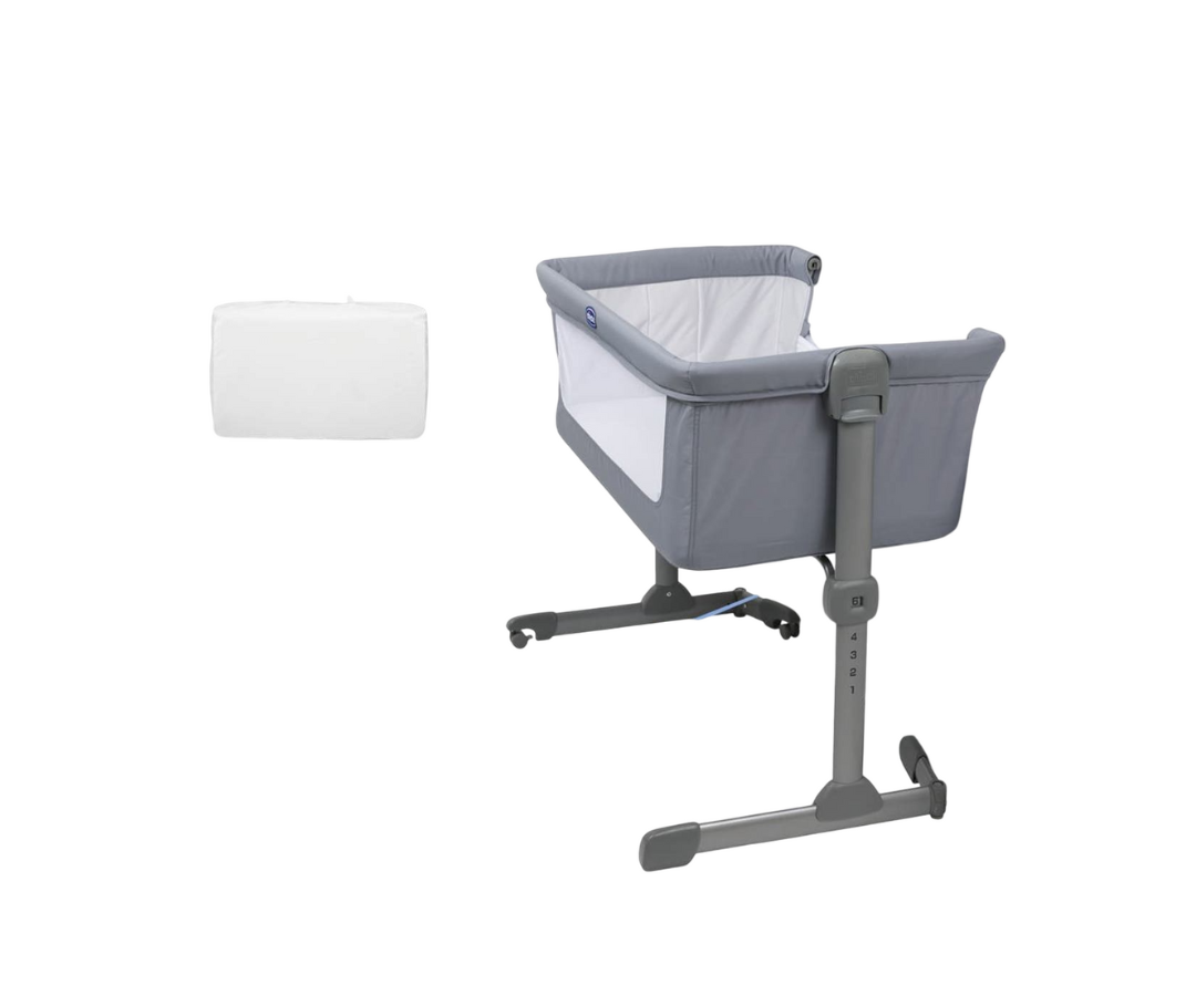 Cuna Colecho Next2me Essential- Gris Lux Chicco
