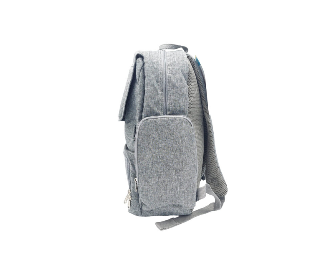 Pañalera Mochila Con Cambiador Gray Born