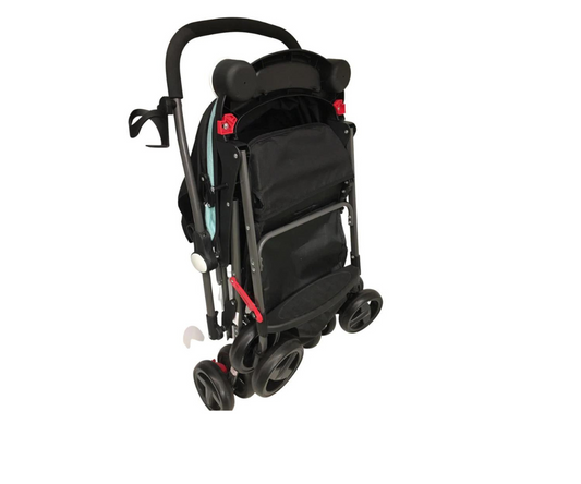 Coche Reversible | Aqua/ Gray Peke