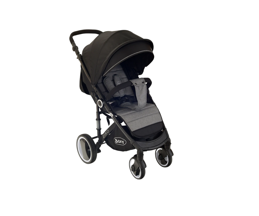 Coche Ziro 4 En 1 Negro Con Gris Born