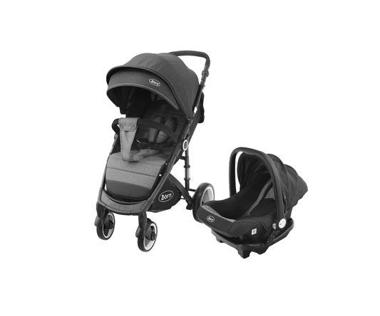 Coche Ziro 4 En 1 Negro Con Gris Born