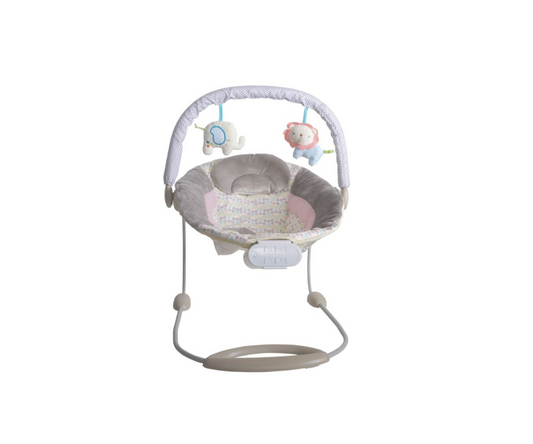 Bouncer Gris Flores Niña Fitchbaby