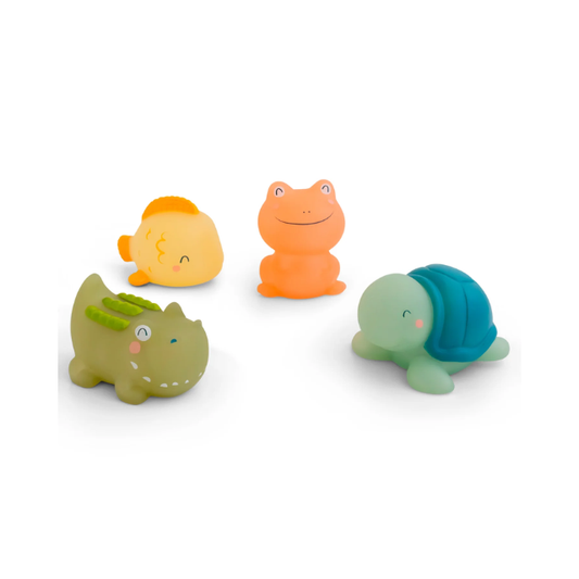 Set Juguetes Para Baño Termo Sensible 4 Piezas - Saro