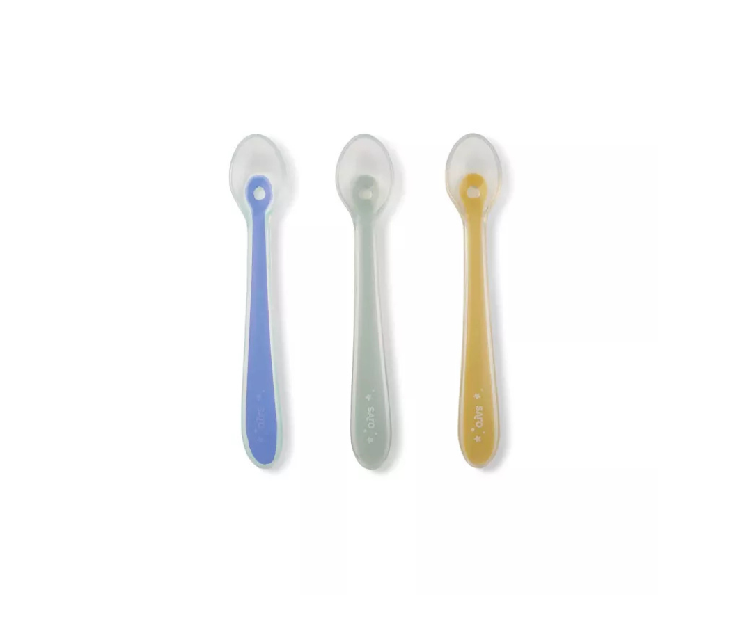 Set 3 Cucharas Silicona Mente Y Mostaza Saro