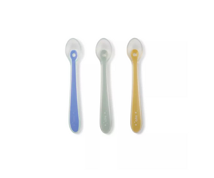 Set 3 Cucharas Silicona Mente Y Mostaza Saro