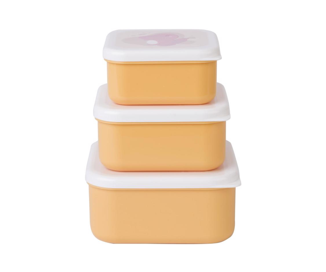 Set 3 Cajitas Para Almuerzo Mustard Saro