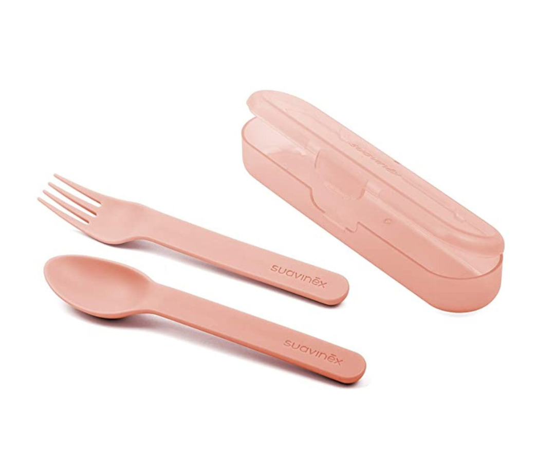 Cubiertos  + Estuche Rosa Suavinex
