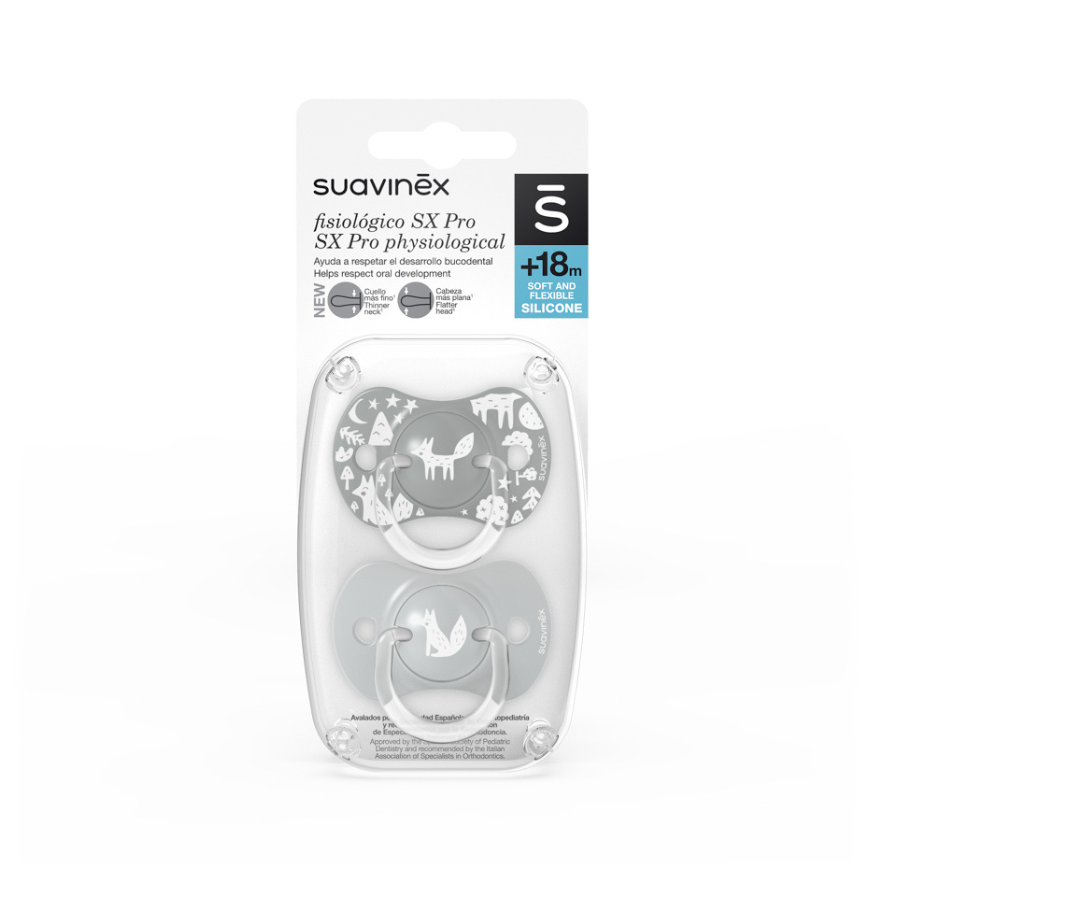 Chupón Fisiológico SX PRO - Fox 18M GR Suavinex