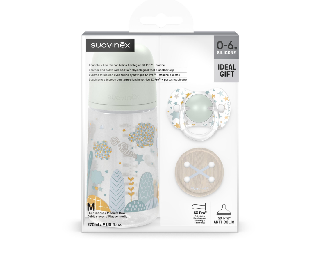 Set Dreams Biberón - Chupón - Sujet 9 Oz AZ Suavinex