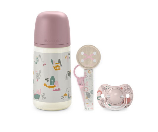 Set Walk Biberón - Chupón - Sujet 9 Oz RS Suavinex