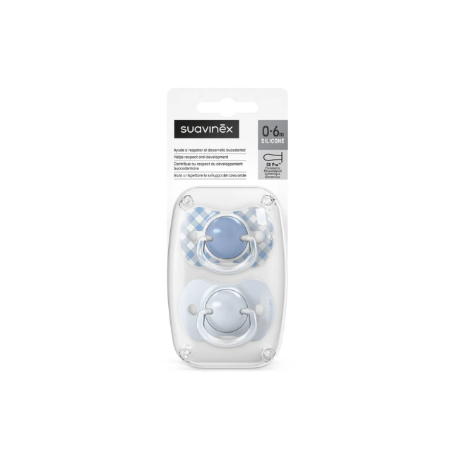 Chupón Teti. Fisiológica SX Pro - Wild 0-6M | Azul - Suavinex