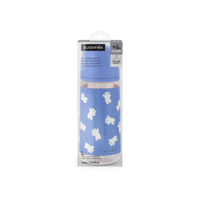 Biberón Tetina Fisiológica 9oz Wild | Azul - Suavinex