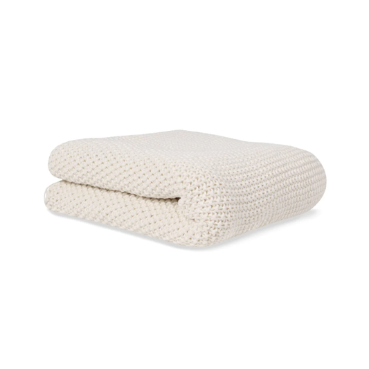 Cobija Puntos 100% Algodón Orgánico | Beige - Saro
