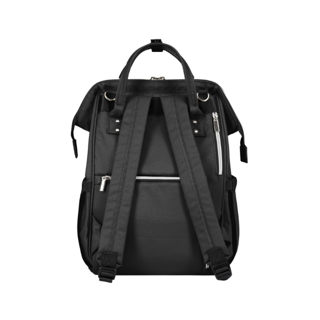 Pañalera Siena | Negro Silver - Kikkaboo