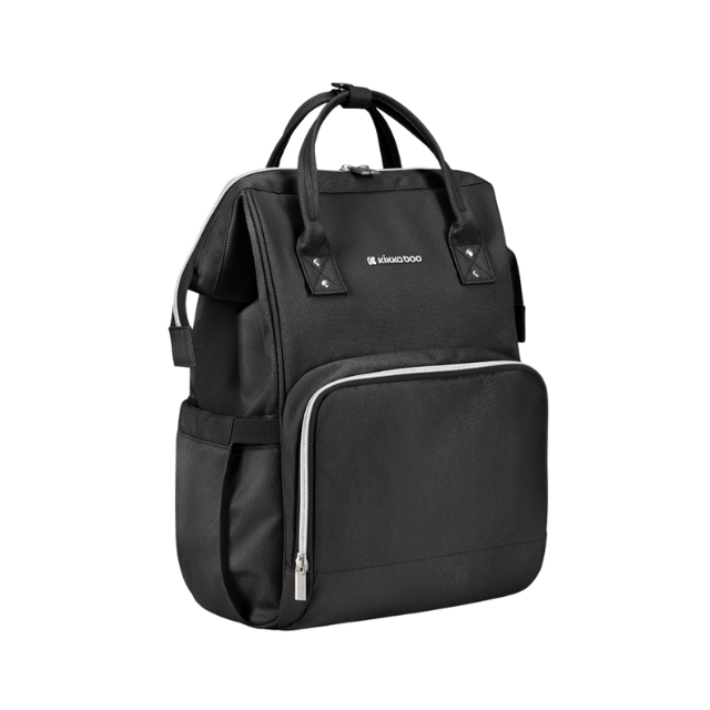 Pañalera Siena | Negro Silver - Kikkaboo