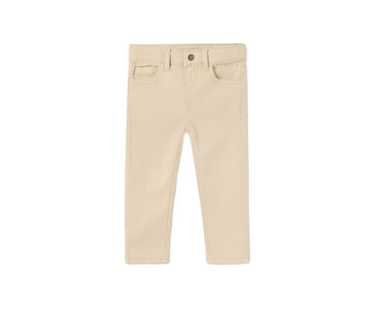 Pantalón Sarga Slim Básico Beige Mayoral