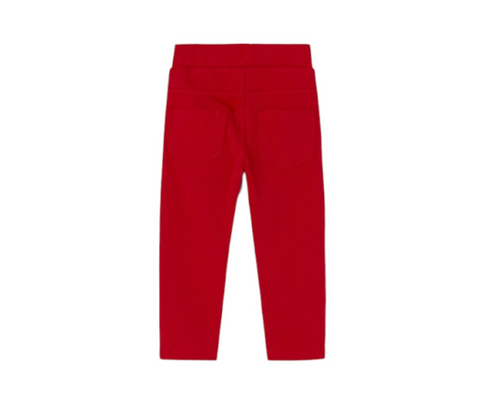 Pantalón Punto Básico Niña Rojo Mayoral