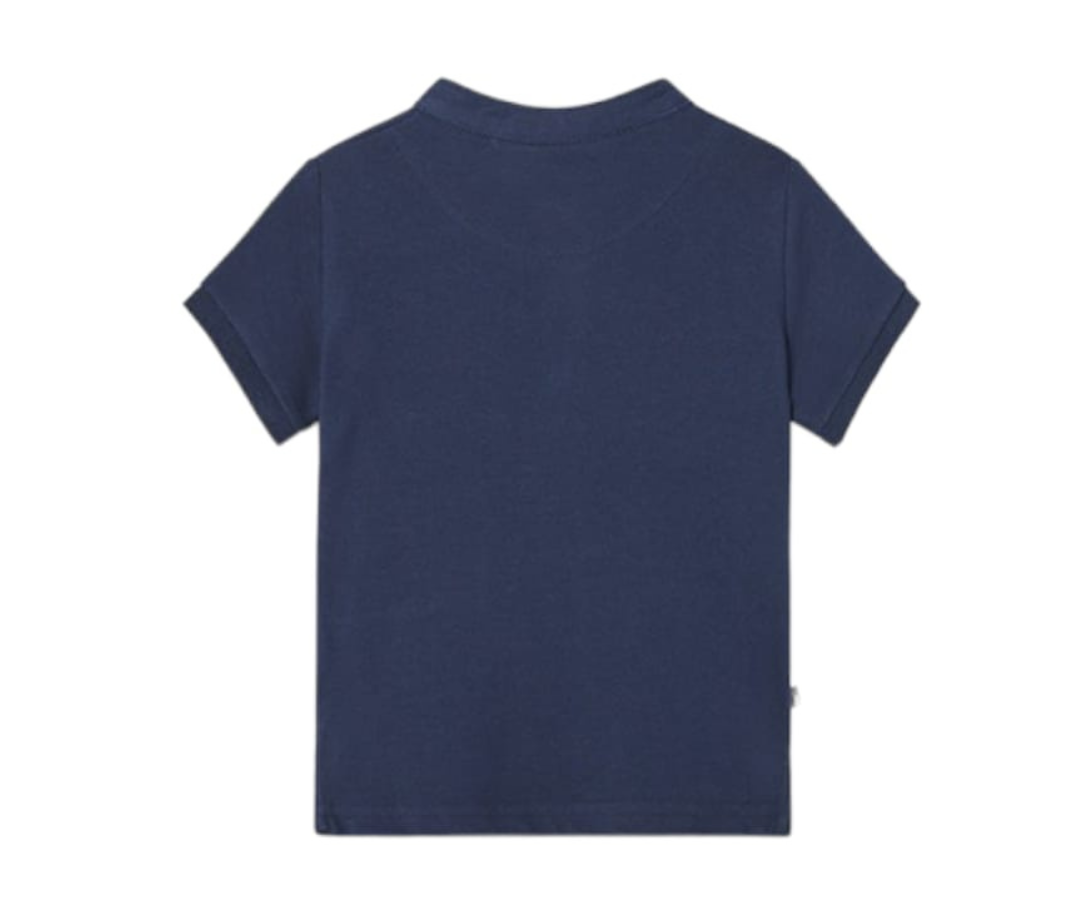 Polo  M/C Cuello Camisero Azul Mayoral