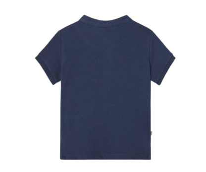 Polo  M/C Cuello Camisero Azul Mayoral