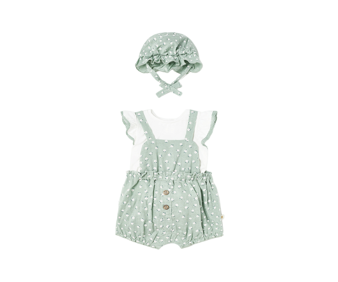 Conjunto Corto Con Sombrero |Verde  Mayoral