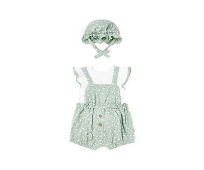 Conjunto Corto Con Sombrero |Verde  Mayoral