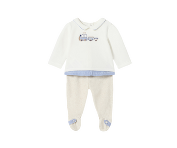 Conjunto Polaina Tundosado Crudo Mayoral